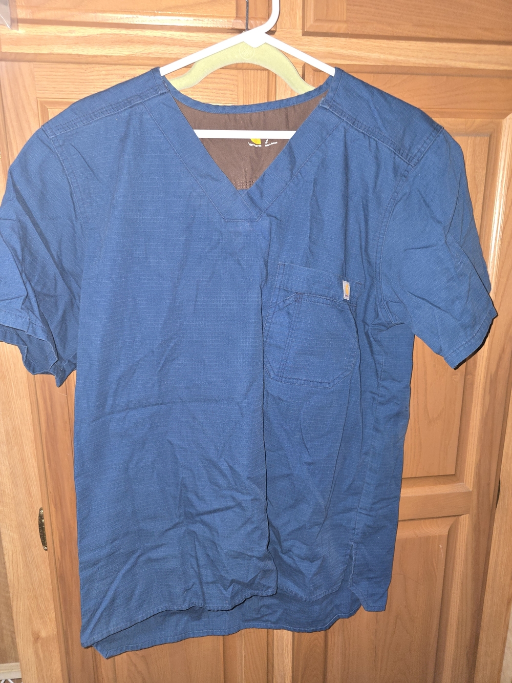 Carhartt Men's Deep Blue V-Neck Work Tee
